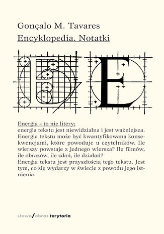 Encyklopedia. Notatki Gonçalo M. Tavares - okladka książki