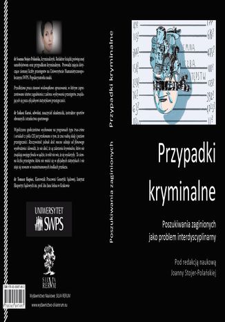 Przypadki kryminalne Poszukiwania zaginionych jako problem interdyscyplinarny Joanna Stojer-Polańska - okladka książki