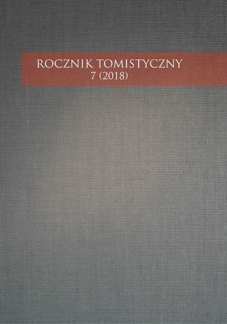 Rocznik Tomistyczny 7 (2018) Praca zbiorowa - okladka książki