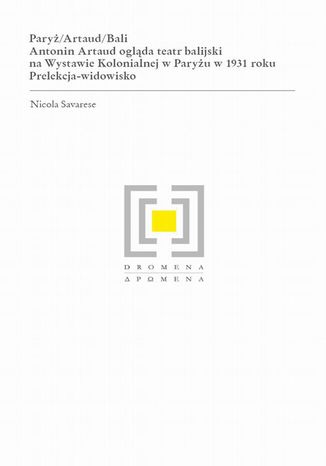 Paryż/Artaud/Bali Nicola Savarese - okladka książki