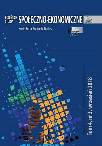 Konińskie Studia Społeczno-Ekonomiczne Tom 4 Nr 3 2018 Jakub Bartoszewski - okladka książki