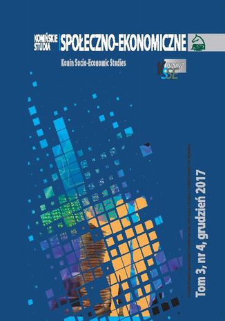 Konińskie Studia Społeczno-Ekonomiczne Tom 3 Nr 4 2017 Jakub Bartoszewski - okladka książki