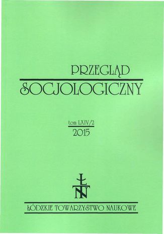 Przegląd Socjologiczny t. 64 z. 2/2015 Praca zbiorowa - okladka książki