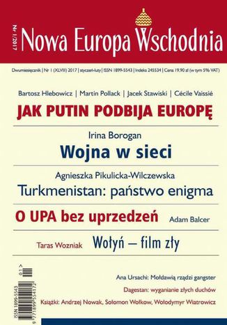 Nowa Europa Wschodnia 1/2017 Praca zbiorowa - okladka książki