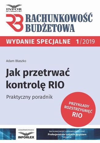 Jak przetrwać kontrolę RIO Praktyczny poradnik Adam Błaszko - okladka książki