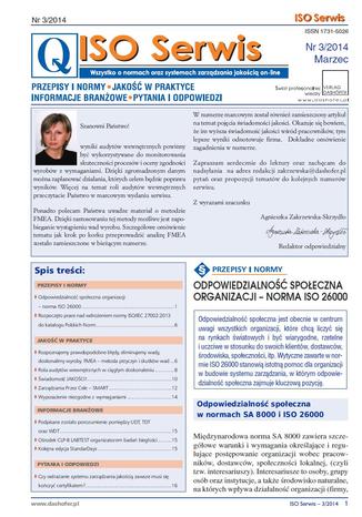 ISO serwis on-line Zespół autorów, pod redakcją mgr. inż. Marka Muchy - okladka książki