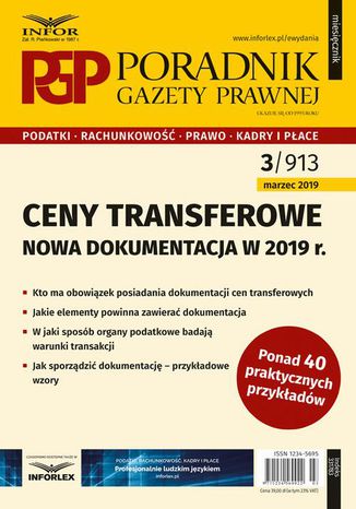 Ceny transferowe - dokumentacja w 2019 r Mariusz Makowski - okladka książki