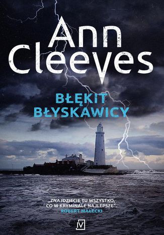 Błękit błyskawicy Ann Cleeves - okladka książki