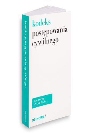 Kodeks postępowania cywilnego styczeń 2019 Agnieszka Kaszok - okladka książki