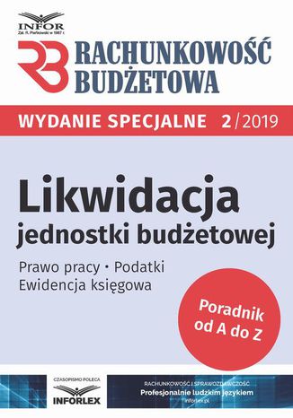 Likwidacja jednostki budżetowej Praca zbiorowa - okladka książki