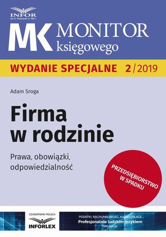 Firma w rodzinie Adam Sroga - okladka książki