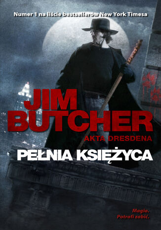 Pełnia księżyca Jim Butcher - okladka książki