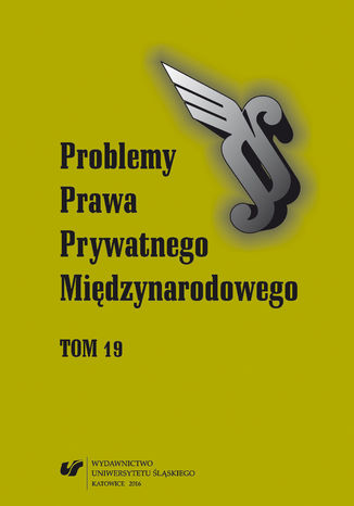 "Problemy Prawa Prywatnego Międzynarodowego" 2016. T. 19 Maksymilian Pazdan - okladka książki