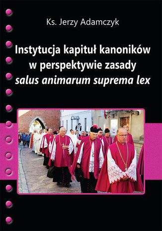 Instytucja kapituł kanoników w perspektywie zasady salus animarum suprema lex Jerzy Adamczyk - okladka książki