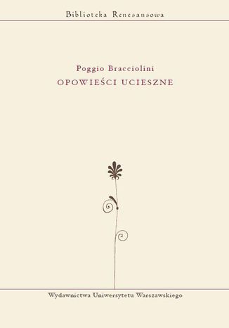 Opowieści ucieszne Poggio Bracciolini - okladka książki