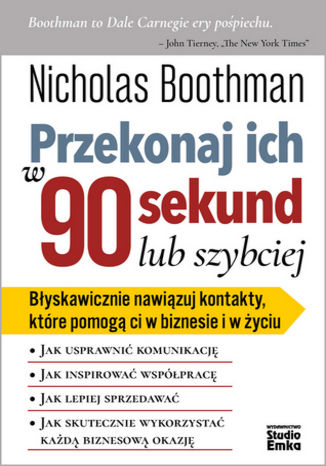 Przekonaj ich w 90 sekund lub szybciej Nicholas Boothman - audiobook CD