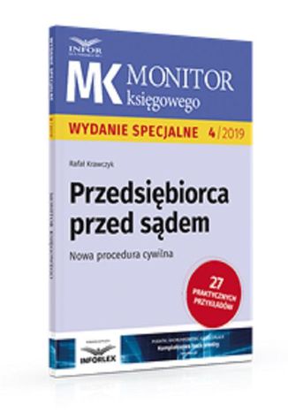 Przedsiębiorca przed sądem Nowa procedura cywilna Rafał Krawczyk - okladka książki