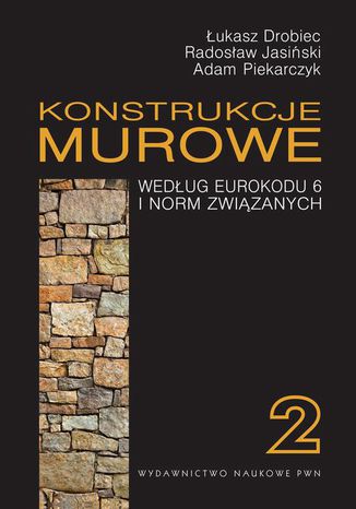 Konstrukcje murowe według Eurokodu 6 i norm związanych. Tom 2 Łukasz Drobiec, Radosław Jasiński, Adam Piekarczyk - okladka książki