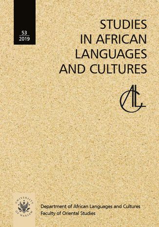 Studies in African Languages and Cultures. Volumen 53 (2019) Nina Pawlak - okladka książki