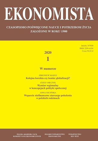 Ekonomista 2020 nr 1 Praca zbiorowa - okladka książki