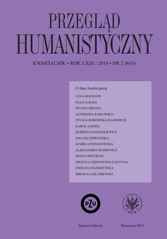 Przegląd Humanistyczny 2019/2 (465) Ewa Paczoska - okladka książki