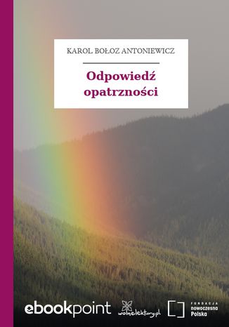 Odpowiedź opatrzności Karol Bołoz Antoniewicz - okladka książki