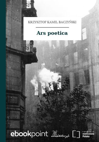 Ars poetica Krzysztof Kamil Baczyński - okladka książki