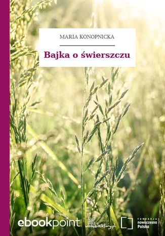 Bajka o świerszczu Maria Konopnicka - okladka książki