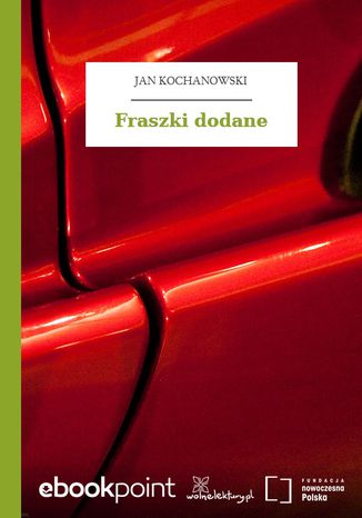 Fraszki dodane Jan Kochanowski - okladka książki