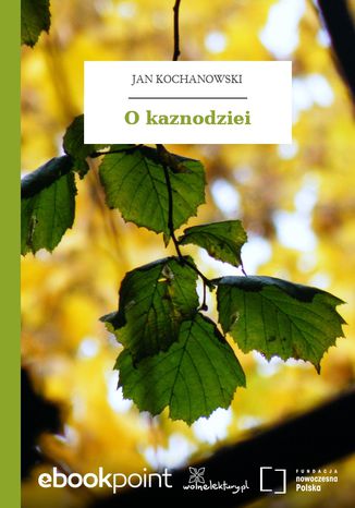 O kaznodziei Jan Kochanowski - okladka książki