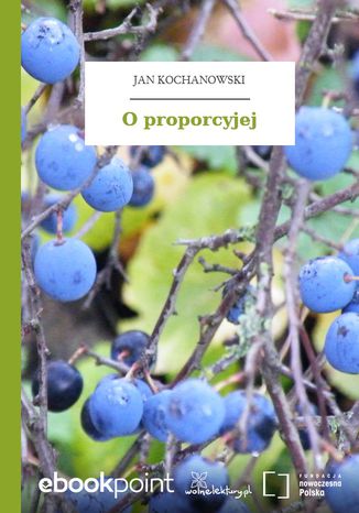 O proporcyjej Jan Kochanowski - okladka książki