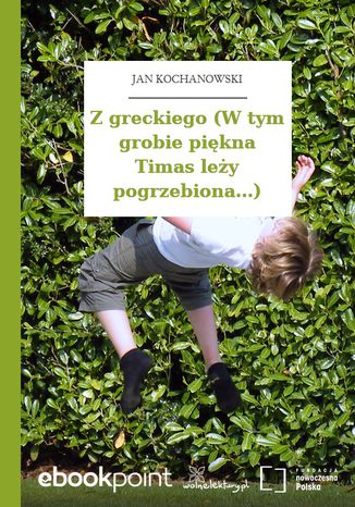 Z greckiego (W tym grobie piękna Timas leży pogrzebiona...) Jan Kochanowski - okladka książki