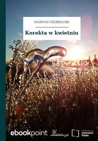 Korekta w kwietniu Mariusz Grzebalski - okladka książki