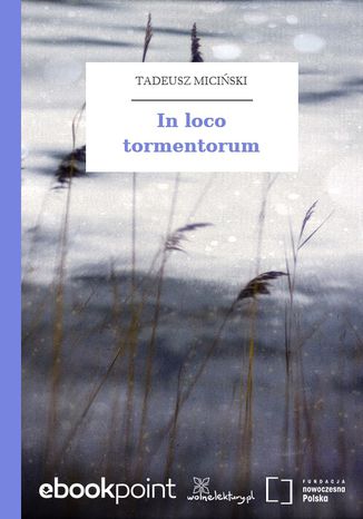 In loco tormentorum Tadeusz Miciński - okladka książki