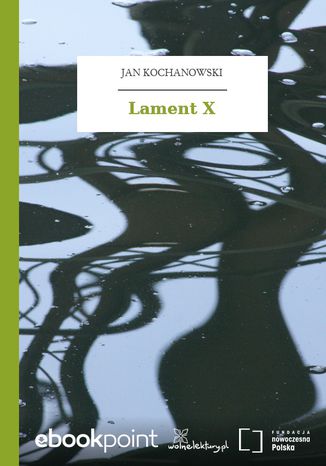 Lament X Jan Kochanowski - okladka książki