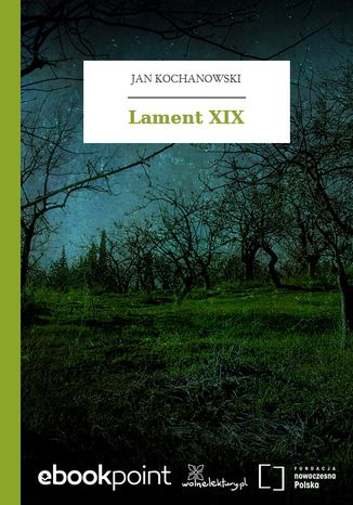 Lament XIX Jan Kochanowski - okladka książki