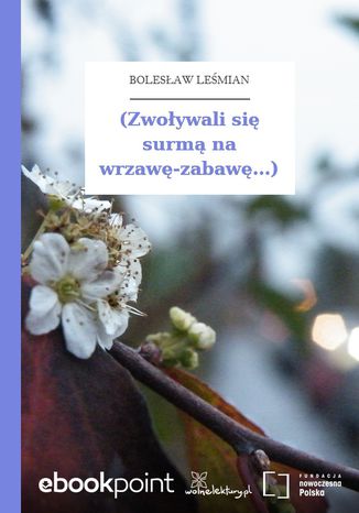 (Zwoływali się surmą na wrzawę-zabawę...) Bolesław Leśmian - okladka książki