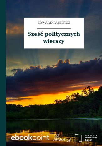 Sześć politycznych wierszy Edward Pasewicz - okladka książki