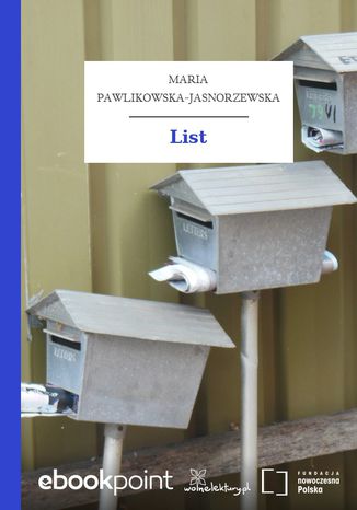 List Maria Pawlikowska-Jasnorzewska - okladka książki