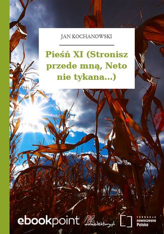 Pieśń XI (Stronisz przede mną, Neto nie tykana...) Jan Kochanowski - okladka książki