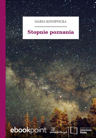 Stopnie poznania Maria Konopnicka - okladka książki