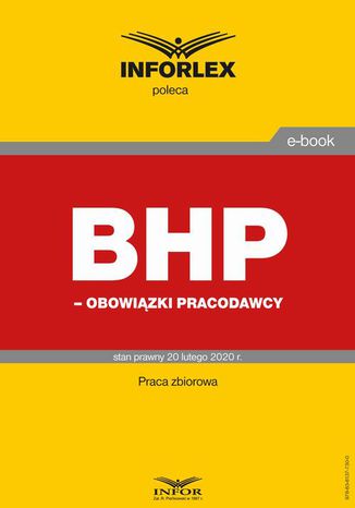 BHP  obowiązki pracodawców Praca zbiorowa - okladka książki