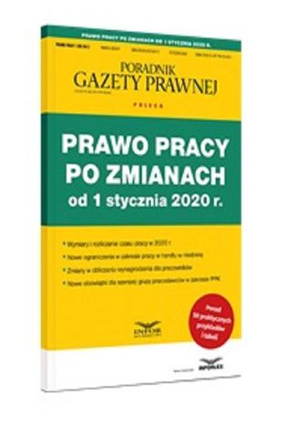 Prawo pracy po zmianach od 1 stycznia 2020 Praca zbiorowa - okladka książki