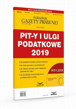 Pity i ulgi podatkowe 2019 Praca zbiorowa - okladka książki