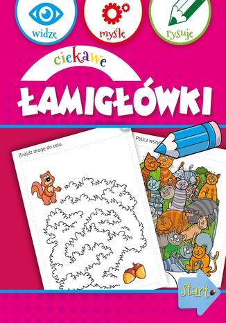 Ciekawe łamigłówki Praca zbiorowa - okladka książki