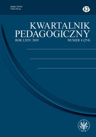 Kwartalnik Pedagogiczny 2019/4 (254) Adam Fijałkowski - okladka książki