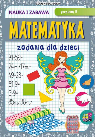Matematyka Zadania dla dzieci Poziom II Beata Guzowska - okladka książki
