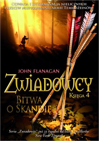 Zwiadowcy Księga 4 Bitwa o Skandię John Flanagan - okladka książki