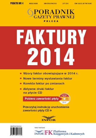 Faktury 2014 Infor PL - okladka książki