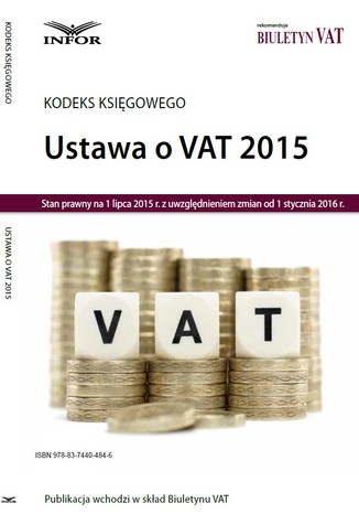 Kodeks księgowego "Ustawa o VAT" Infor PL - okladka książki